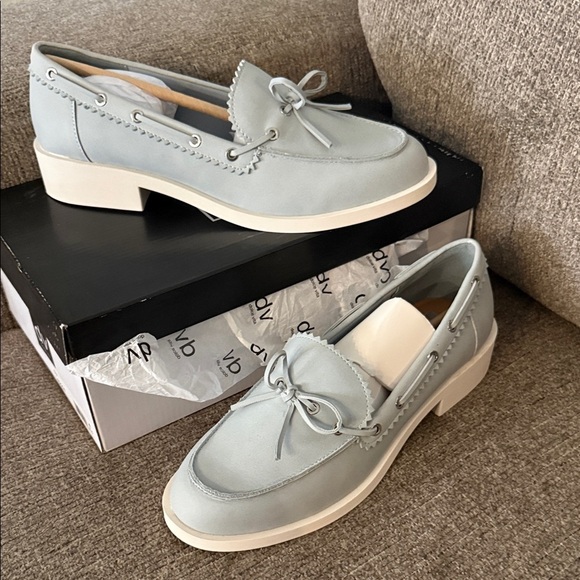 Shoes - Women's Light Blue Loafers